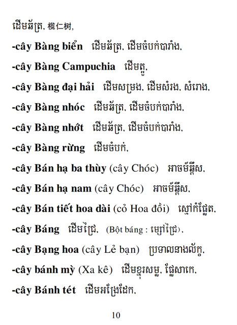 Từ điển Việt Khmer