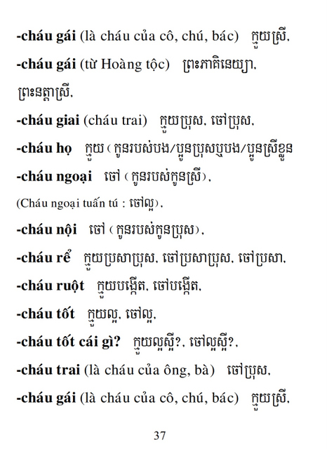 Từ điển Việt Khmer