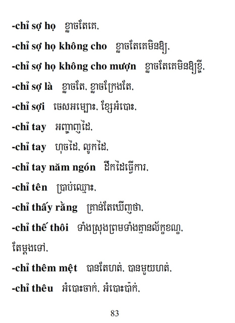 Từ điển Việt Khmer