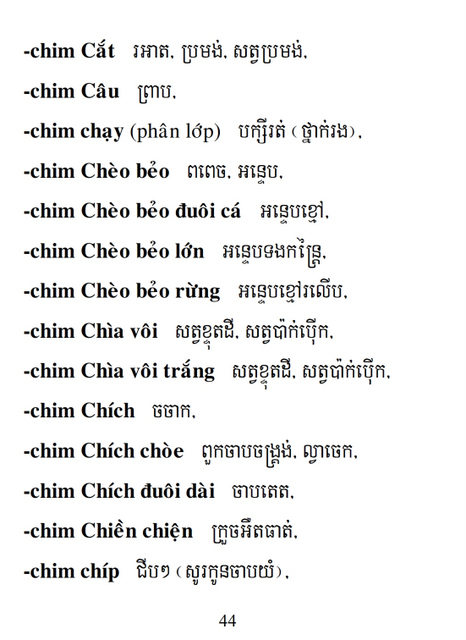 Từ điển Việt Khmer