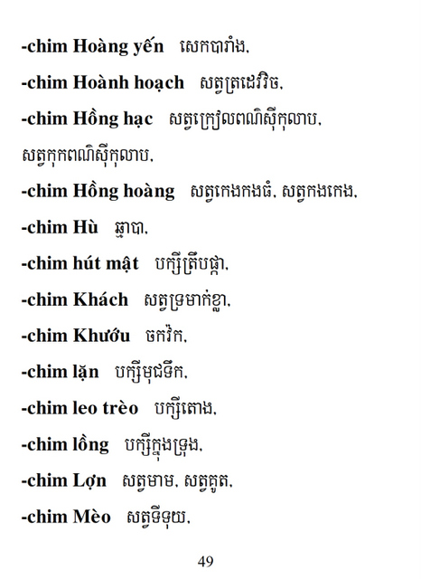 Từ điển Việt Khmer