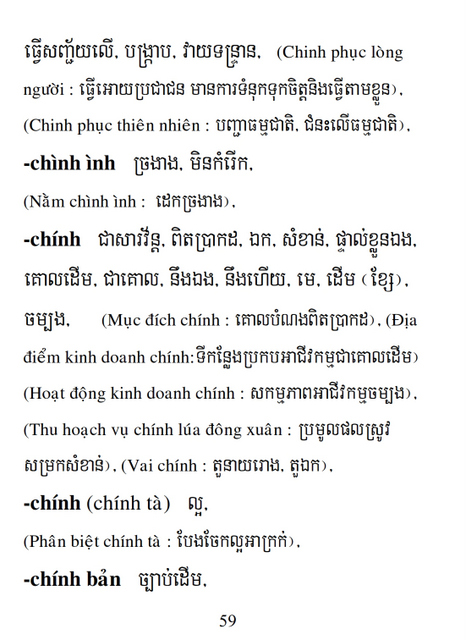 Từ điển Việt Khmer