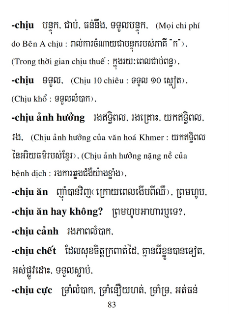 Từ điển Việt Khmer