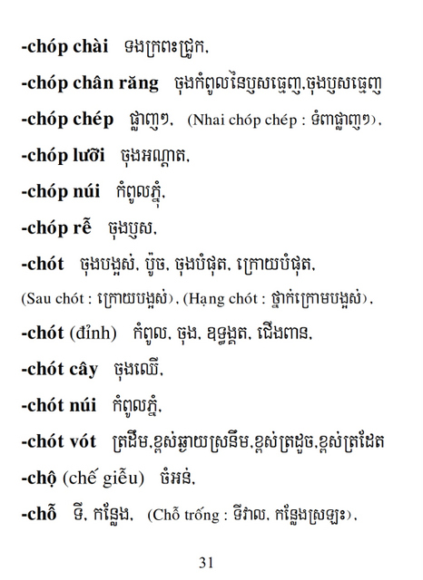 Từ điển Việt Khmer