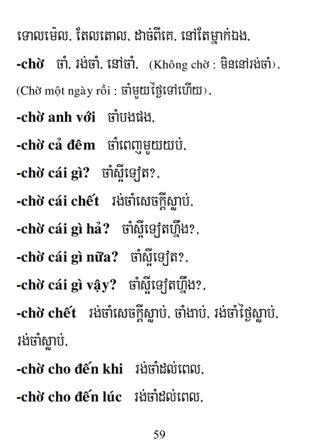 Từ điển Việt Khmer