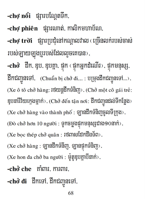 Từ điển Việt Khmer