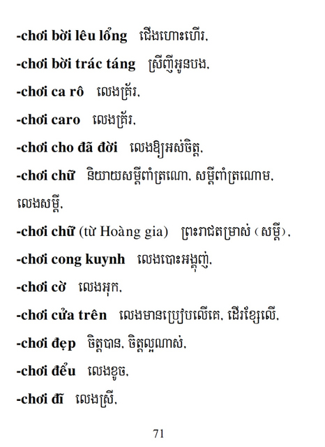 Từ điển Việt Khmer