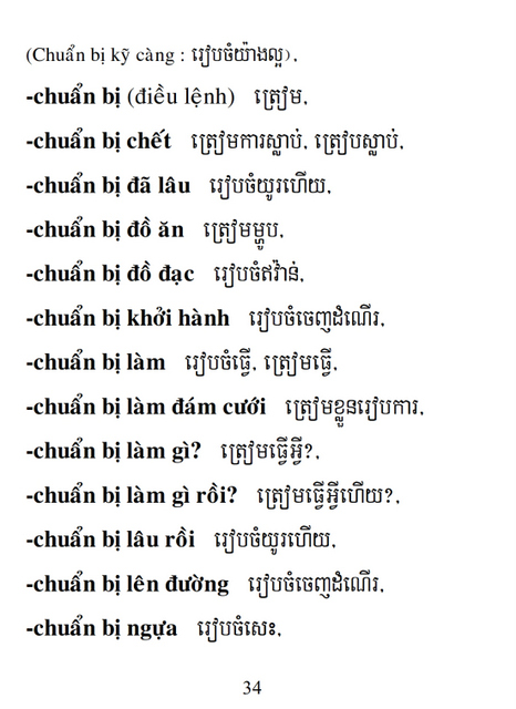 Từ điển Việt Khmer