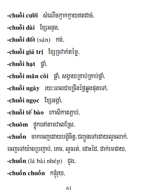 Từ điển Việt Khmer