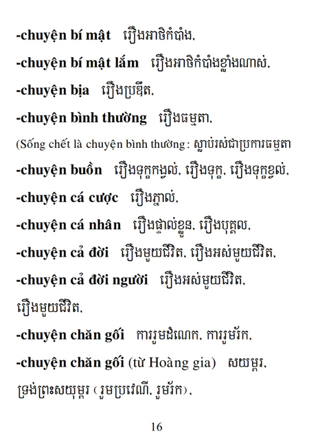 Từ điển Việt Khmer