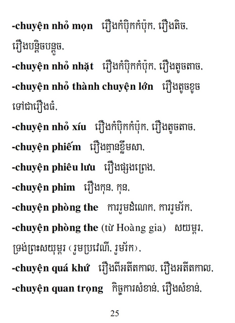 Từ điển Việt Khmer