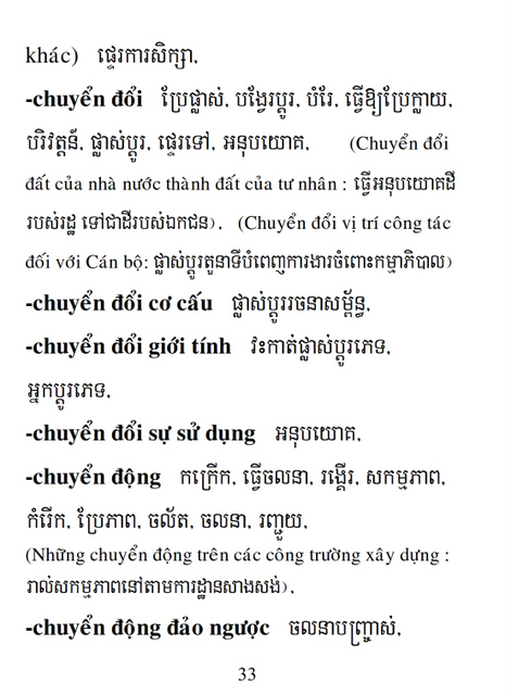 Từ điển Việt Khmer