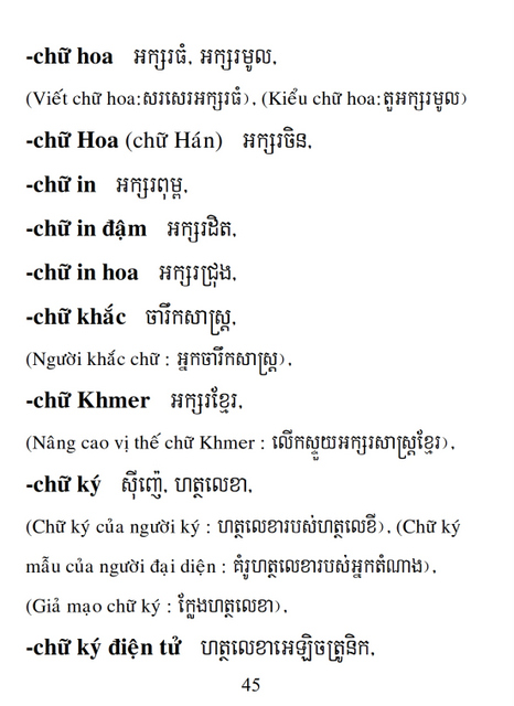 Từ điển Việt Khmer