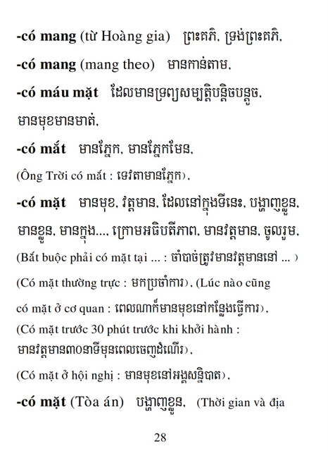 Từ điển Việt Khmer