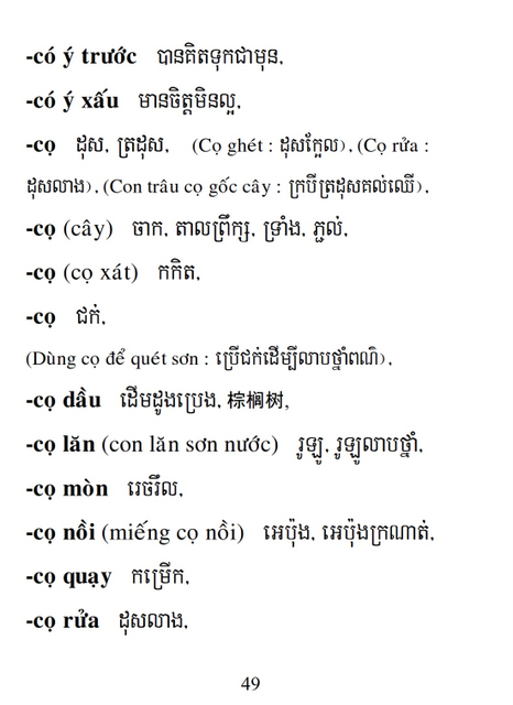 Từ điển Việt Khmer