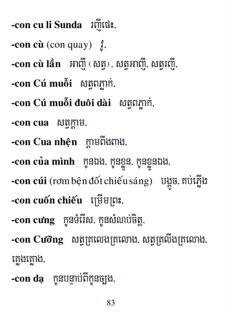 Từ điển Việt Khmer