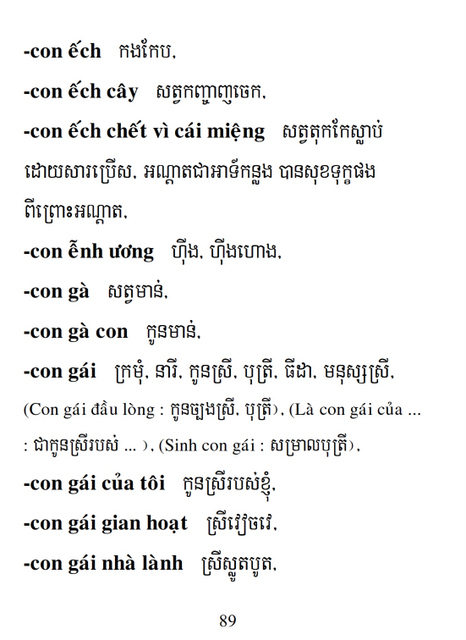 Từ điển Việt Khmer