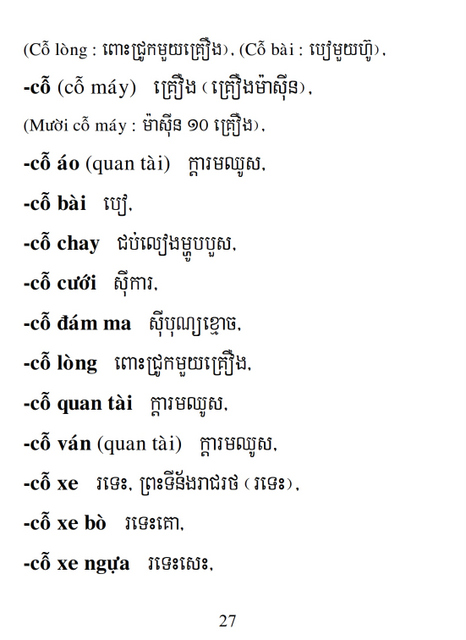 Từ điển Việt Khmer