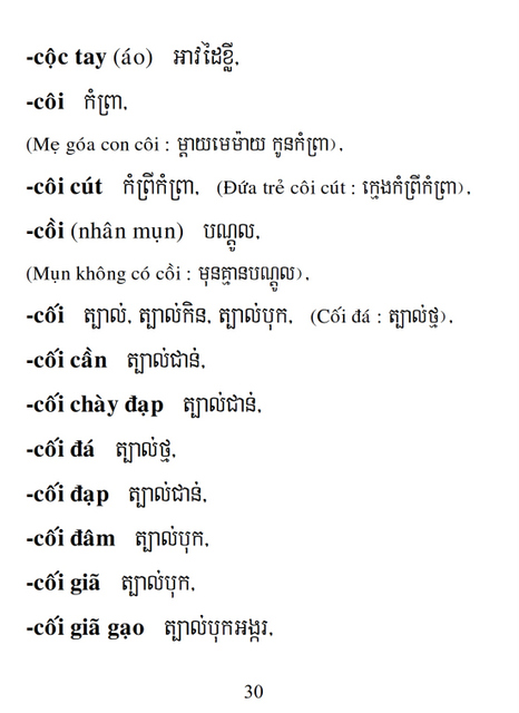 Từ điển Việt Khmer