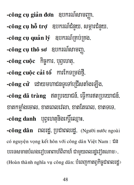 Từ điển Việt Khmer