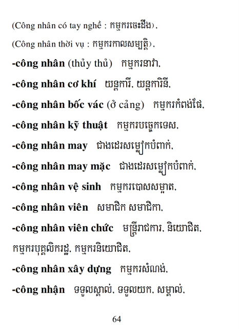 Từ điển Việt Khmer