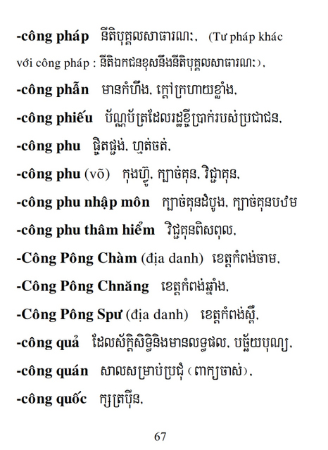 Từ điển Việt Khmer