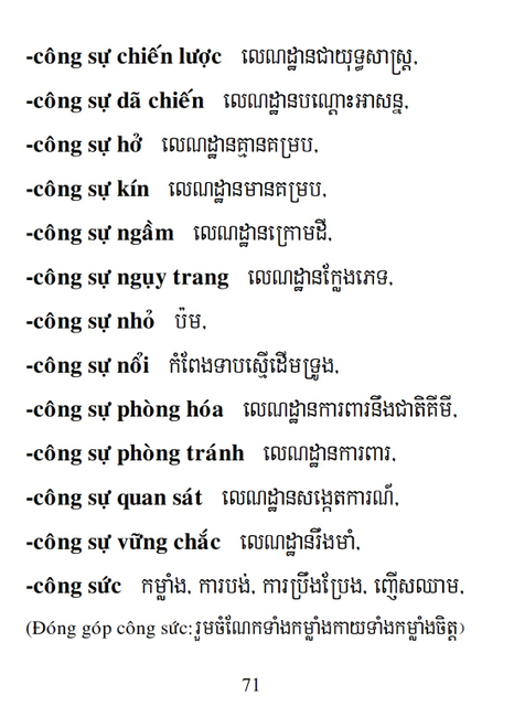 Từ điển Việt Khmer