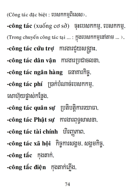 Từ điển Việt Khmer