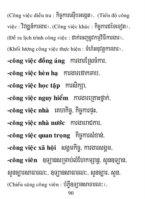 Từ điển Việt Khmer