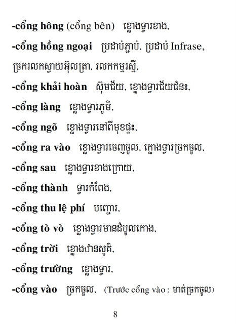 Từ điển Việt Khmer