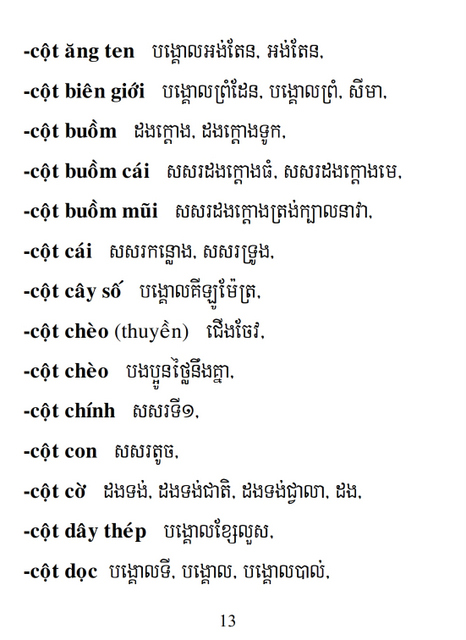 Từ điển Việt Khmer