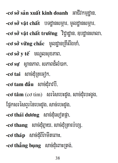 Từ điển Việt Khmer