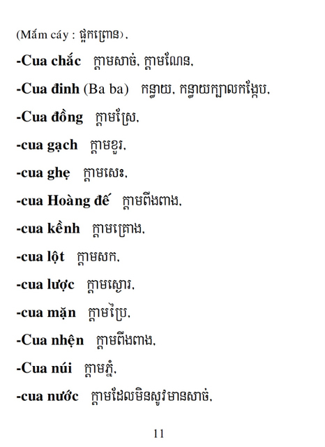 Từ điển Việt Khmer