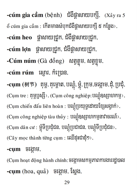 Từ điển Việt Khmer