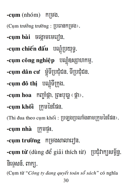 Từ điển Việt Khmer