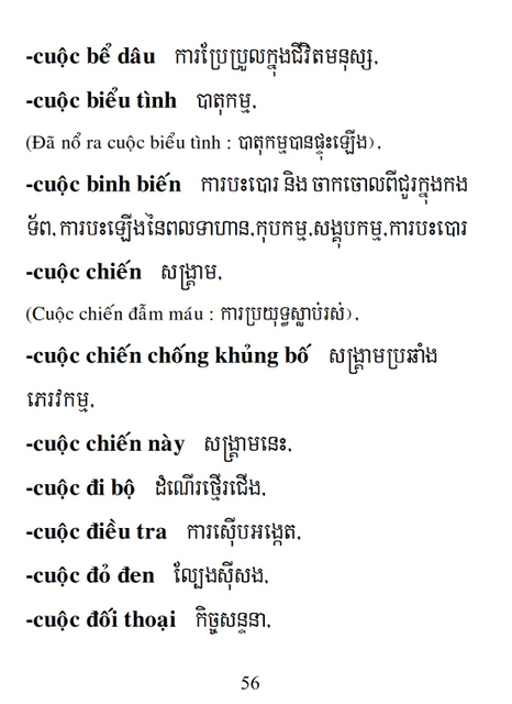 Từ điển Việt Khmer