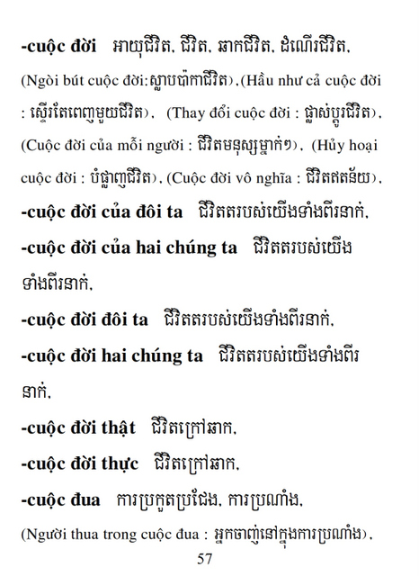 Từ điển Việt Khmer