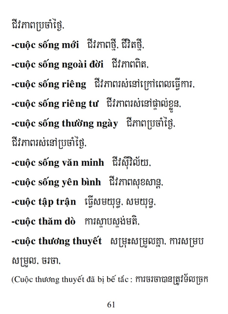 Từ điển Việt Khmer