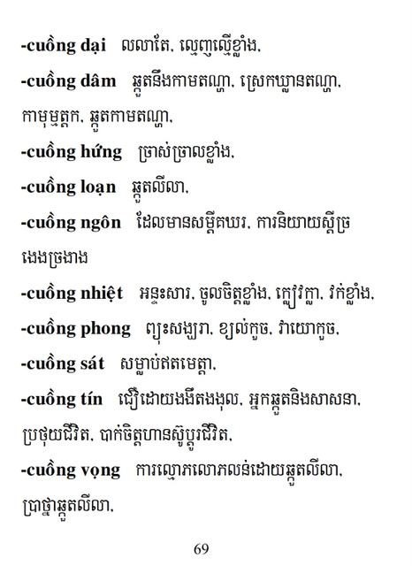 Từ điển Việt Khmer