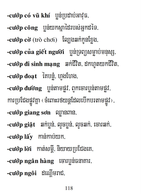 Từ điển Việt Khmer