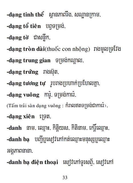 Từ điển Việt Khmer