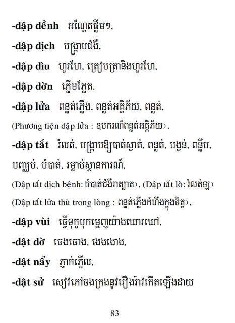 Từ điển Việt Khmer