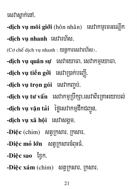 Từ điển Việt Khmer