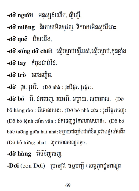 Từ điển Việt Khmer