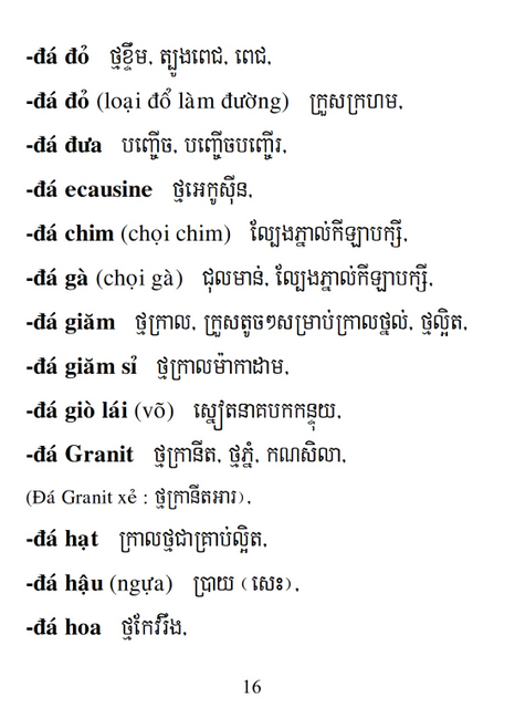 Từ điển Việt Khmer