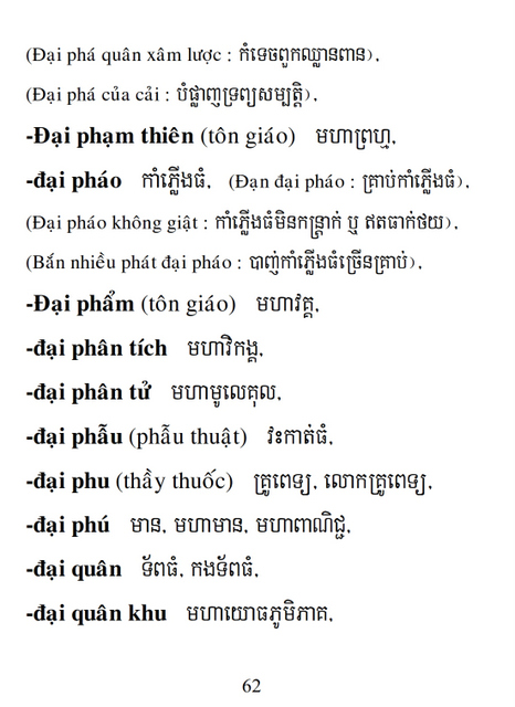 Từ điển Việt Khmer