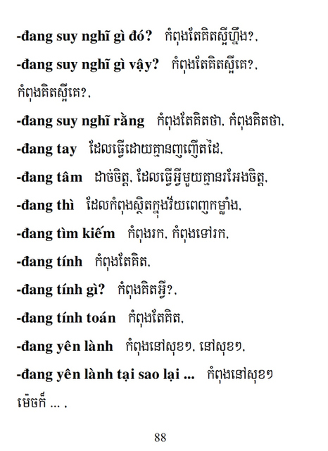 Từ điển Việt Khmer