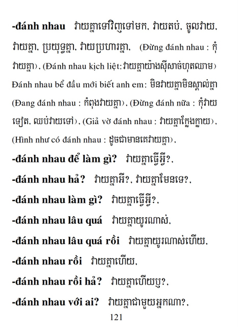 Từ điển Việt Khmer