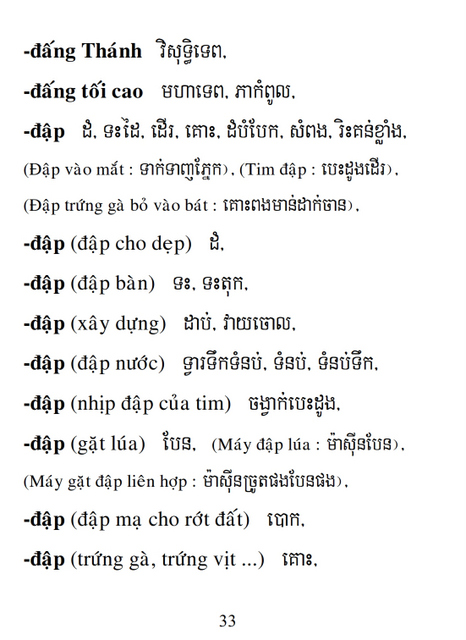 Từ điển Việt Khmer