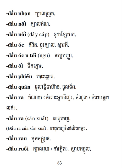 Từ điển Việt Khmer